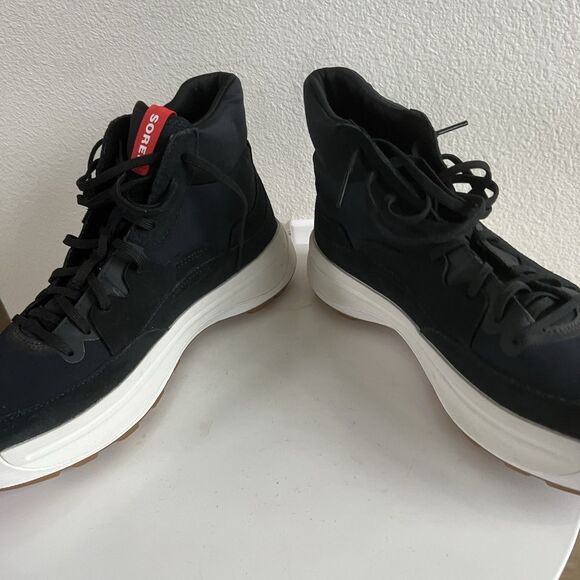 Sorel Ona 503 Black High Top Lace Up Sneaker Women’s 10.5 - Picture 5 of 8